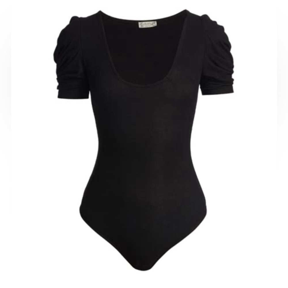 Free People So Fresh Bodysuit in Black, Size XS